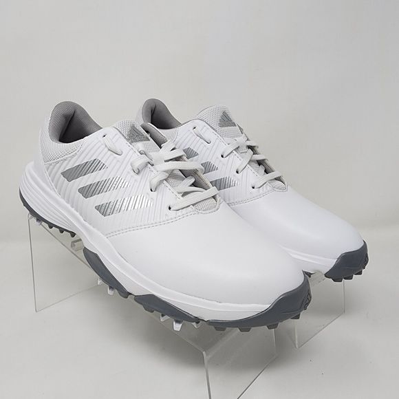 adidas Other - Adidas Golf Shoes Mens 5.5 White CP Traxion Logo Lace Up 3 Stripes Sneakers